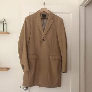 Banana Republic men's wool coat, M, camel